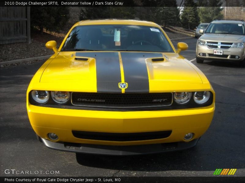 Detonator Yellow / Dark Slate Gray 2010 Dodge Challenger SRT8