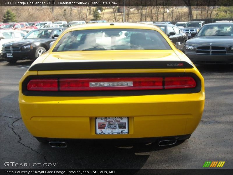 Detonator Yellow / Dark Slate Gray 2010 Dodge Challenger SRT8