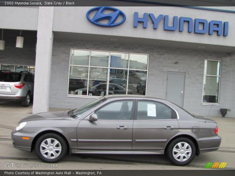 Slate Gray / Black 2002 Hyundai Sonata