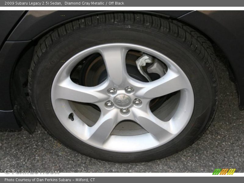 Diamond Gray Metallic / Off Black 2009 Subaru Legacy 2.5i Sedan