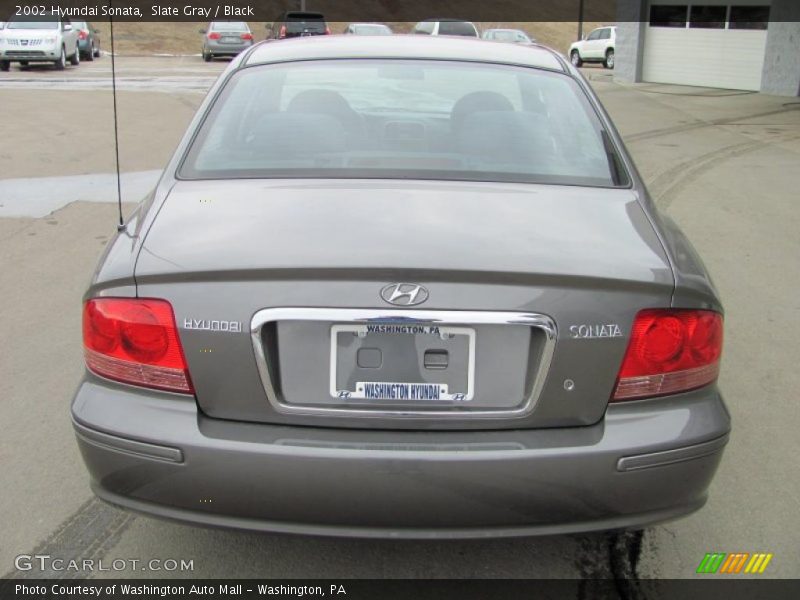 Slate Gray / Black 2002 Hyundai Sonata