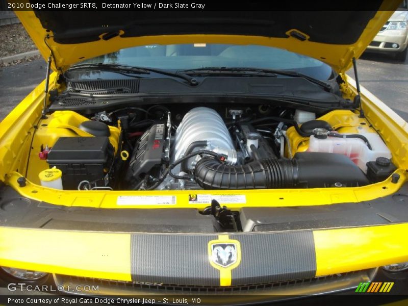 Detonator Yellow / Dark Slate Gray 2010 Dodge Challenger SRT8