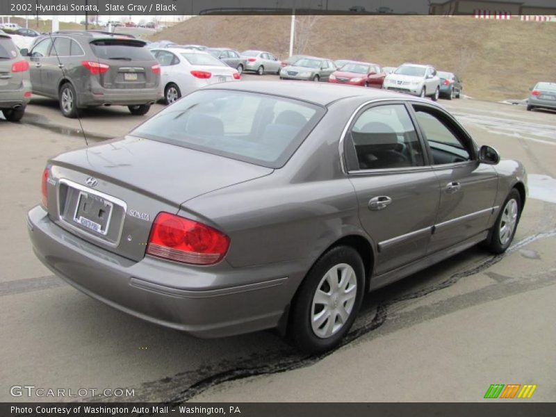Slate Gray / Black 2002 Hyundai Sonata