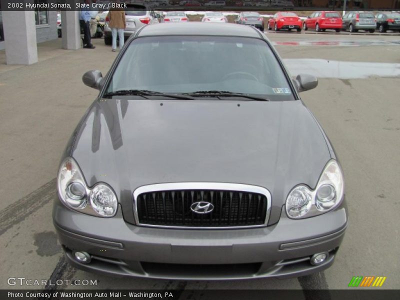 Slate Gray / Black 2002 Hyundai Sonata