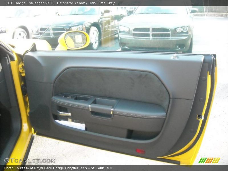 Detonator Yellow / Dark Slate Gray 2010 Dodge Challenger SRT8