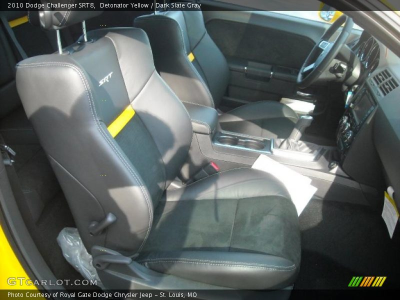 Detonator Yellow / Dark Slate Gray 2010 Dodge Challenger SRT8