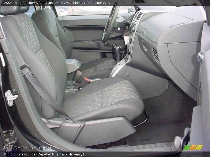 Brilliant Black Crystal Pearl / Dark Slate Gray 2008 Dodge Caliber SE
