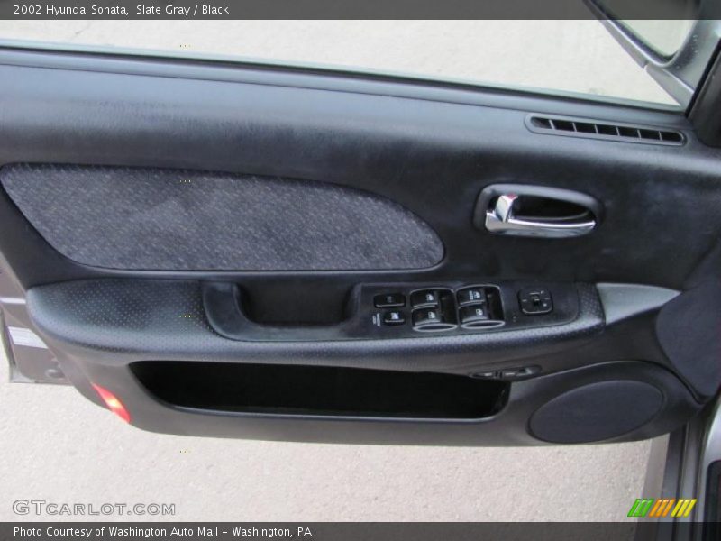 Slate Gray / Black 2002 Hyundai Sonata