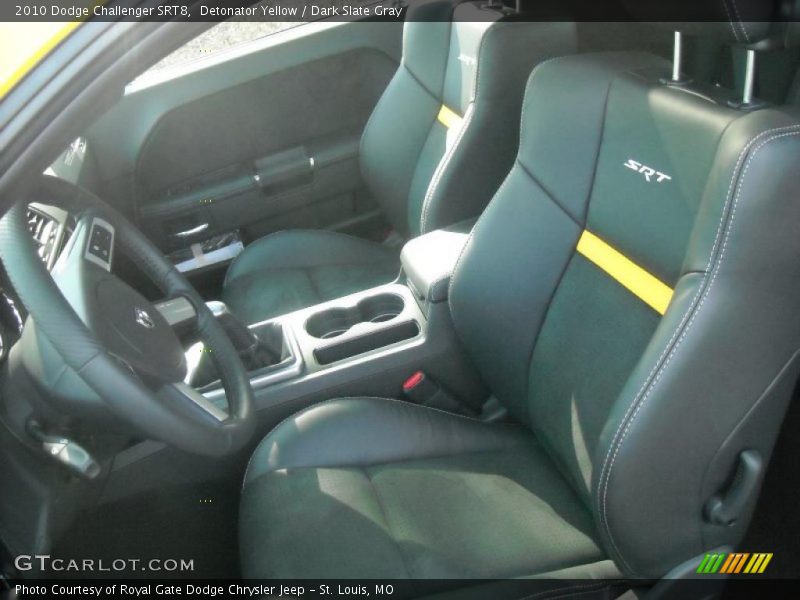 Detonator Yellow / Dark Slate Gray 2010 Dodge Challenger SRT8