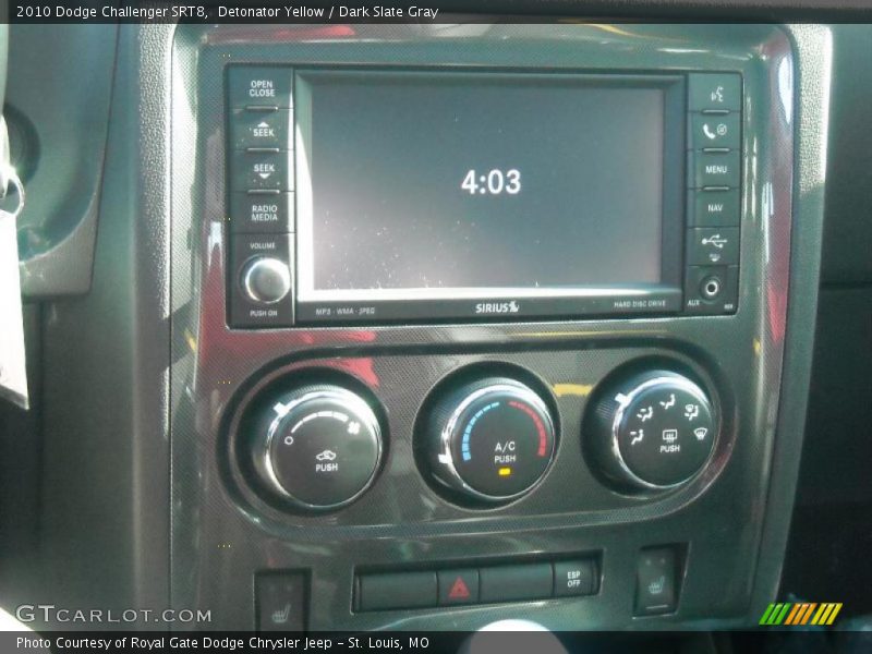 Detonator Yellow / Dark Slate Gray 2010 Dodge Challenger SRT8