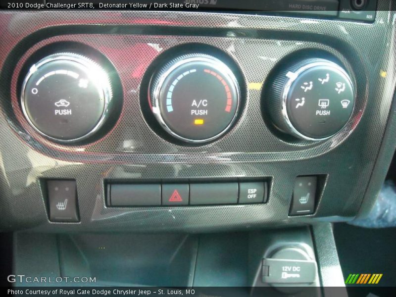 Detonator Yellow / Dark Slate Gray 2010 Dodge Challenger SRT8