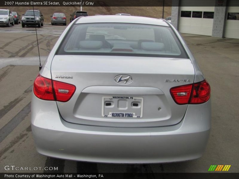 Quicksilver / Gray 2007 Hyundai Elantra SE Sedan
