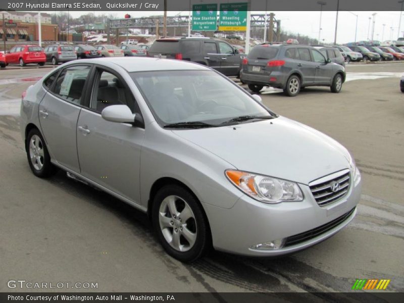 Quicksilver / Gray 2007 Hyundai Elantra SE Sedan