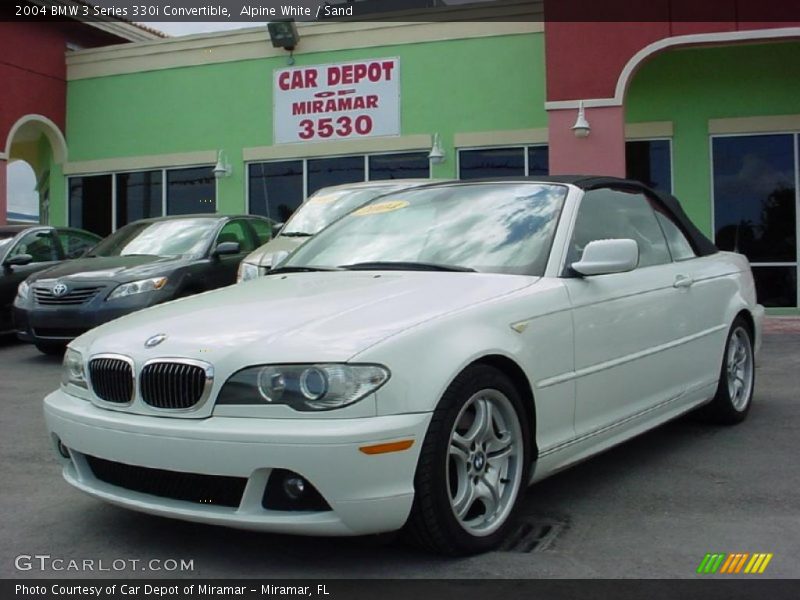 Alpine White / Sand 2004 BMW 3 Series 330i Convertible