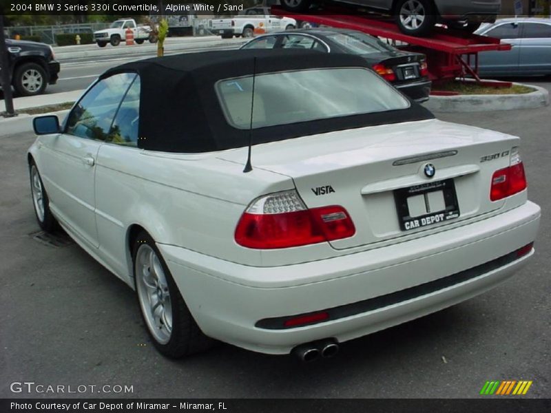 Alpine White / Sand 2004 BMW 3 Series 330i Convertible