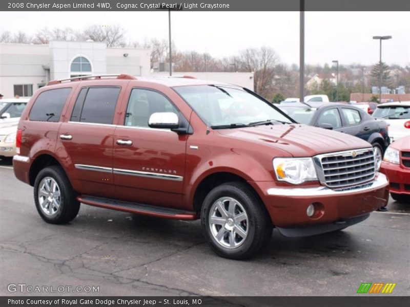 Cognac Crystal Pearl / Light Graystone 2008 Chrysler Aspen Limited 4WD