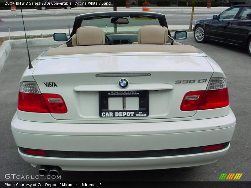 Alpine White / Sand 2004 BMW 3 Series 330i Convertible