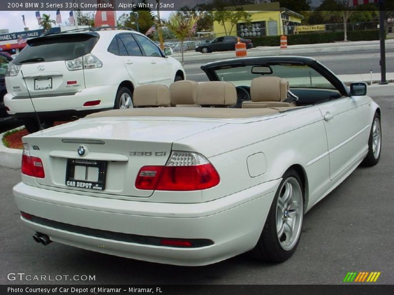 Alpine White / Sand 2004 BMW 3 Series 330i Convertible