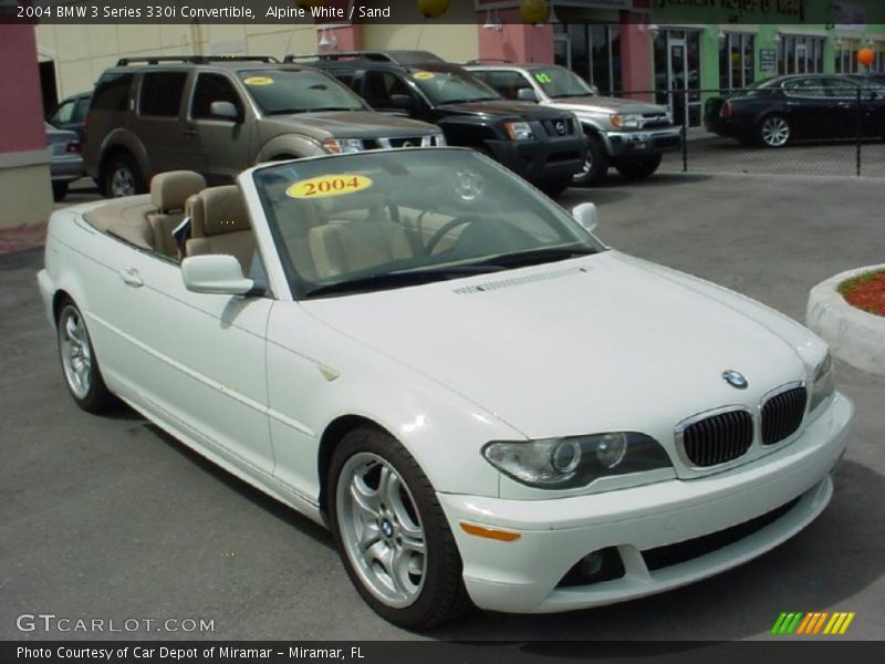 Alpine White / Sand 2004 BMW 3 Series 330i Convertible