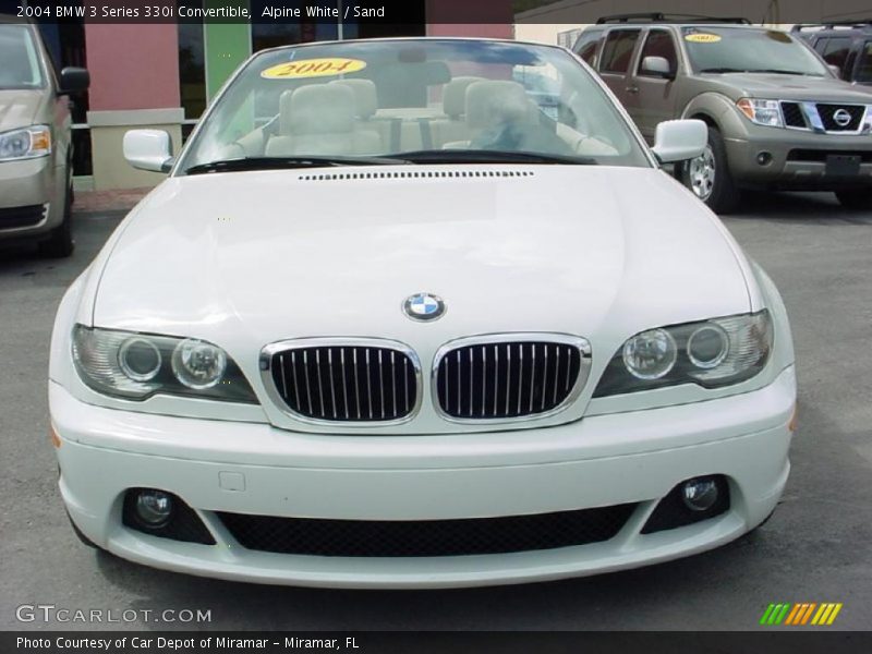 Alpine White / Sand 2004 BMW 3 Series 330i Convertible
