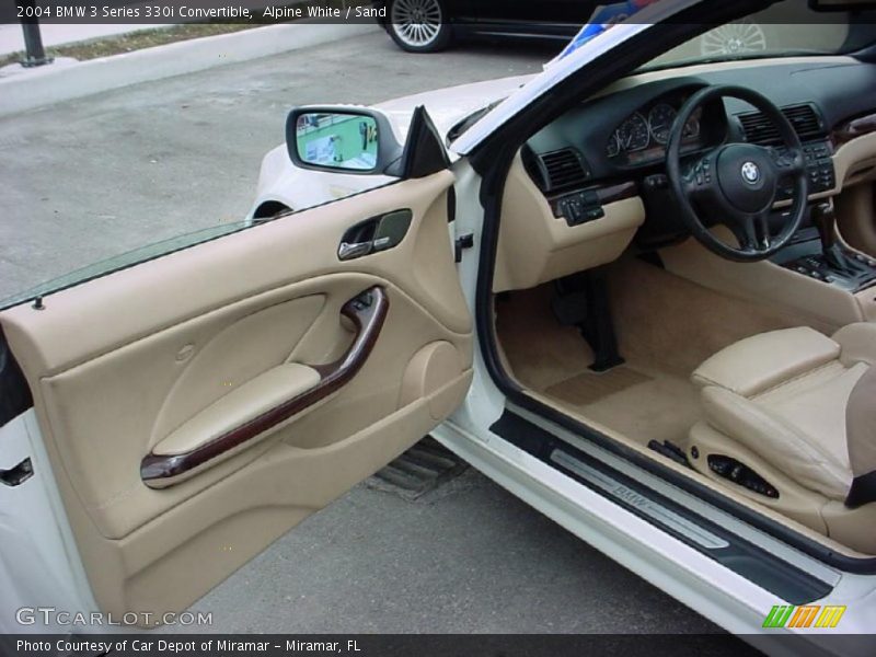 Alpine White / Sand 2004 BMW 3 Series 330i Convertible
