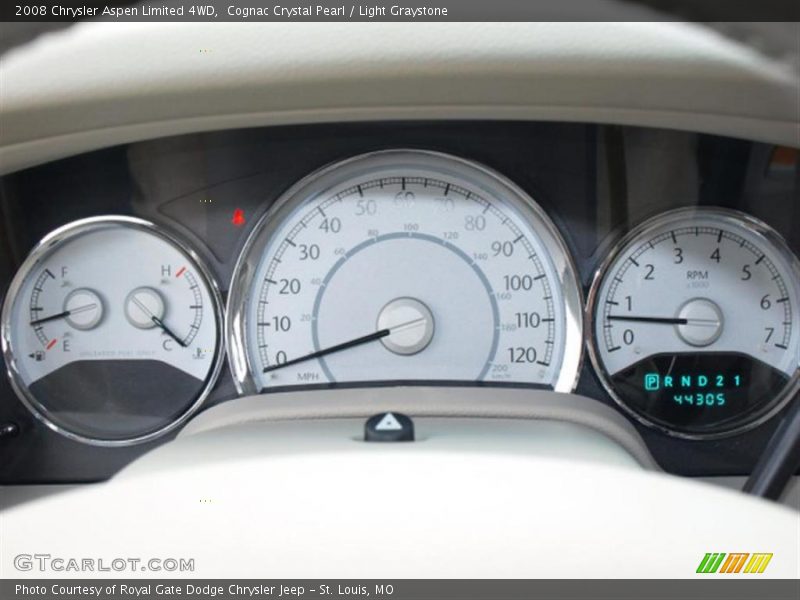 Cognac Crystal Pearl / Light Graystone 2008 Chrysler Aspen Limited 4WD