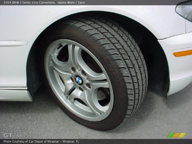 Alpine White / Sand 2004 BMW 3 Series 330i Convertible