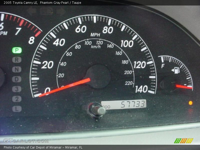 Phantom Gray Pearl / Taupe 2005 Toyota Camry LE