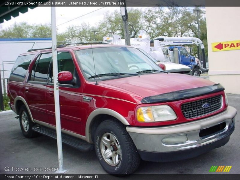 Laser Red / Medium Prairie Tan 1998 Ford Expedition Eddie Bauer