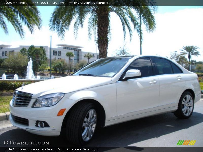 Arctic White / Savanna/Cashmere 2008 Mercedes-Benz C 300 Luxury