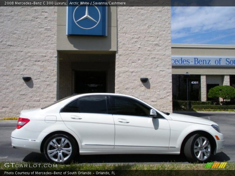 Arctic White / Savanna/Cashmere 2008 Mercedes-Benz C 300 Luxury
