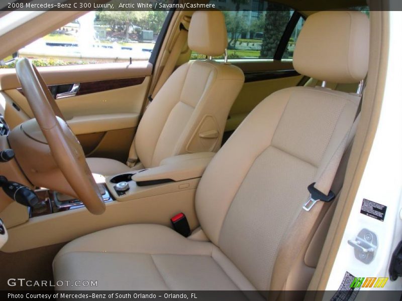 Arctic White / Savanna/Cashmere 2008 Mercedes-Benz C 300 Luxury
