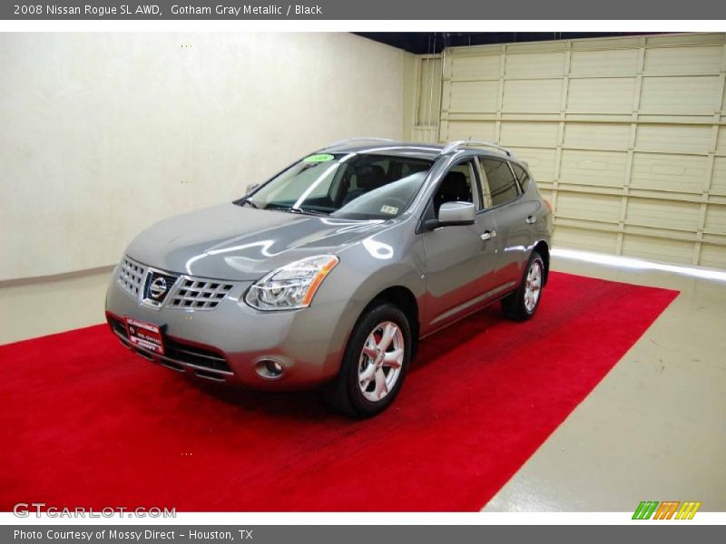 Gotham Gray Metallic / Black 2008 Nissan Rogue SL AWD
