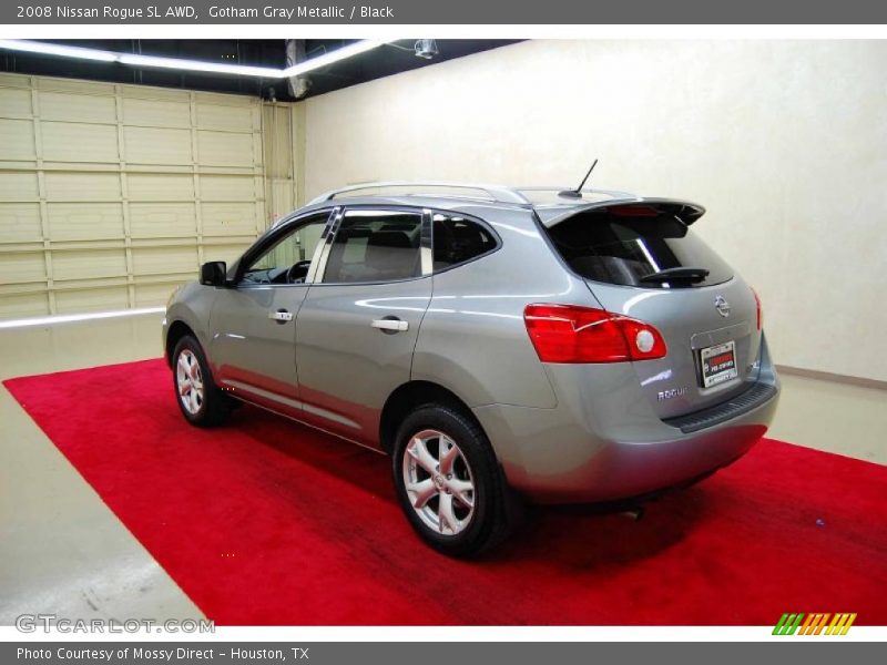 Gotham Gray Metallic / Black 2008 Nissan Rogue SL AWD