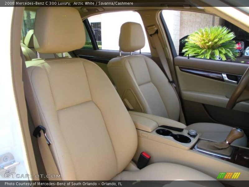 Arctic White / Savanna/Cashmere 2008 Mercedes-Benz C 300 Luxury