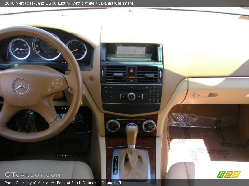 Arctic White / Savanna/Cashmere 2008 Mercedes-Benz C 300 Luxury