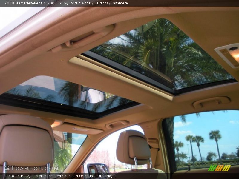 Arctic White / Savanna/Cashmere 2008 Mercedes-Benz C 300 Luxury