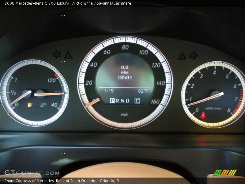 Arctic White / Savanna/Cashmere 2008 Mercedes-Benz C 300 Luxury