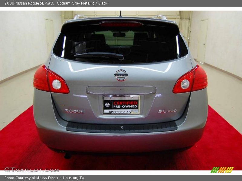 Gotham Gray Metallic / Black 2008 Nissan Rogue SL AWD