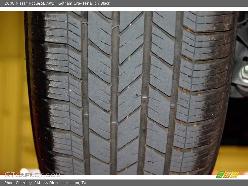 Gotham Gray Metallic / Black 2008 Nissan Rogue SL AWD
