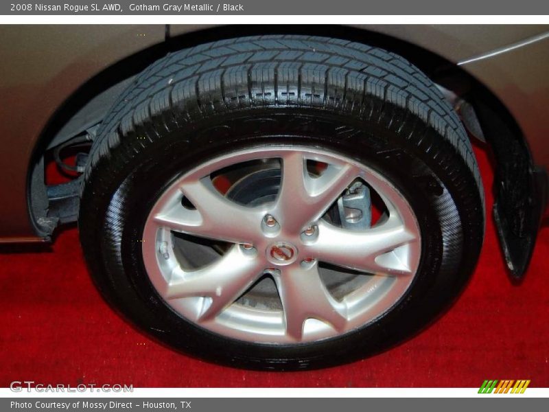 Gotham Gray Metallic / Black 2008 Nissan Rogue SL AWD