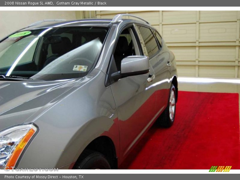 Gotham Gray Metallic / Black 2008 Nissan Rogue SL AWD
