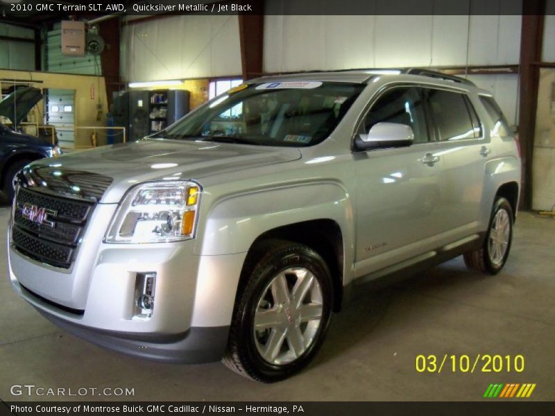 Quicksilver Metallic / Jet Black 2010 GMC Terrain SLT AWD