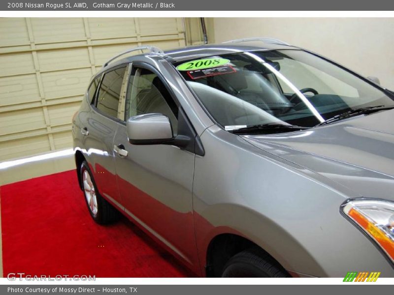 Gotham Gray Metallic / Black 2008 Nissan Rogue SL AWD