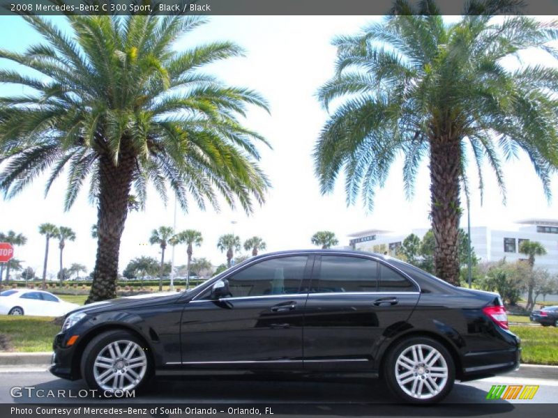 Black / Black 2008 Mercedes-Benz C 300 Sport
