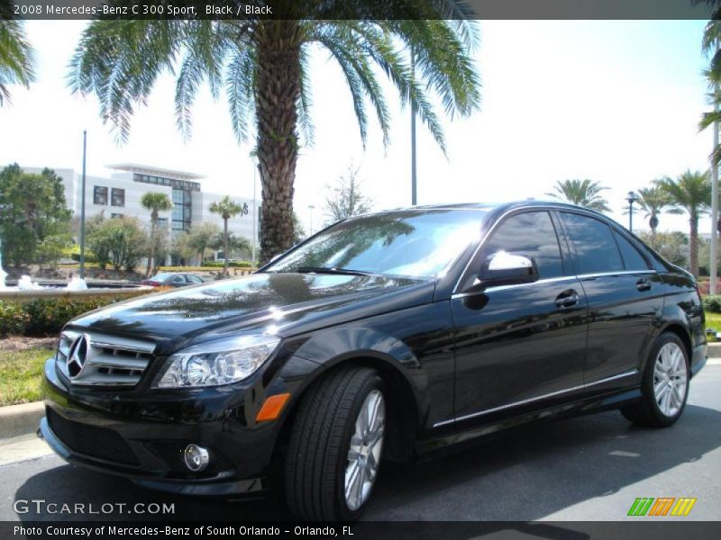 Black / Black 2008 Mercedes-Benz C 300 Sport