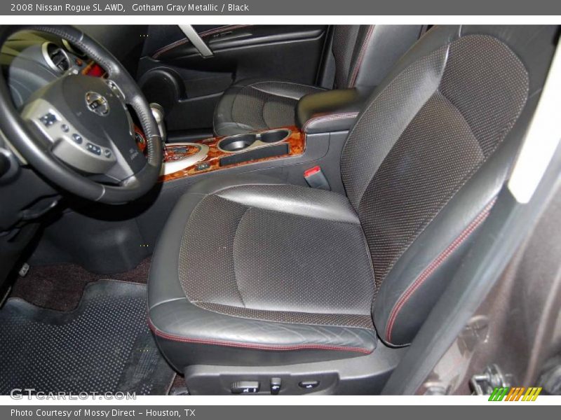 Gotham Gray Metallic / Black 2008 Nissan Rogue SL AWD