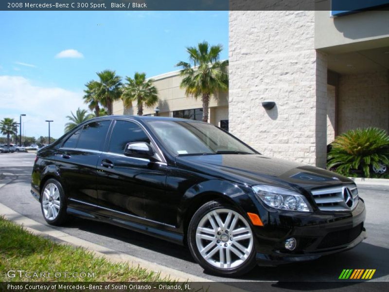 Black / Black 2008 Mercedes-Benz C 300 Sport