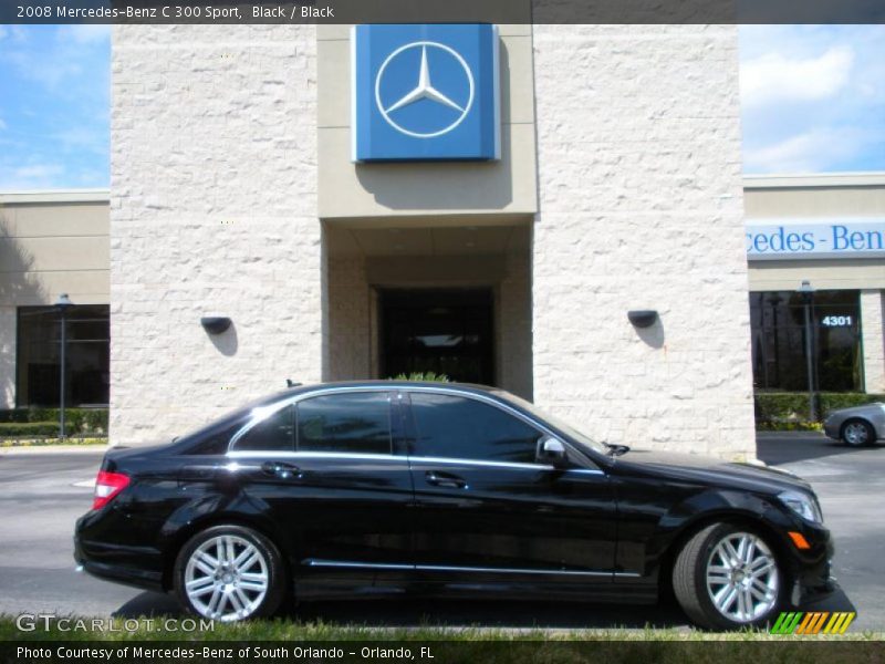 Black / Black 2008 Mercedes-Benz C 300 Sport