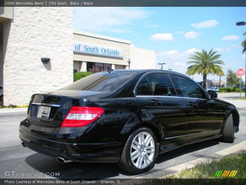 Black / Black 2008 Mercedes-Benz C 300 Sport